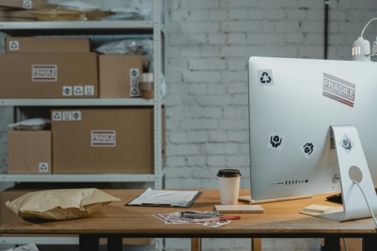 pexels-desk with box behind -free